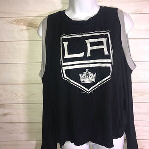 NEW LA Kings Touch Black Allstar LS Dolman T Shirt